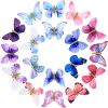 18 Pieces Glitter Butterfly Hair Clips for Teens Women Hair Accessories (Fresh Styles)