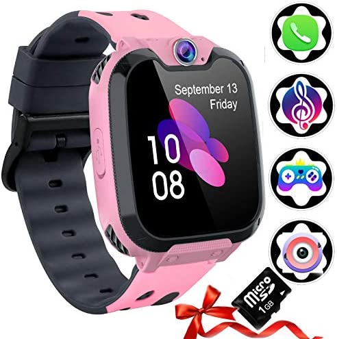 Kids Smart Watch,Boy Watch and Girls Watch Phone with Children's Digital Camera Games Smart Alarm Clocks Music Player Calculator for 10 Year Olds Girls Boys As Birthday Toy Gifts or Cool Gadgets