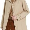 Orolay Women's Trench Coat Single-Breasted Mid Long Classic Lapel Windproof Slim Outerwear Coats
