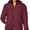 Pink Platinum Women's Puffer W/Sherpa Hood & Collar Lining Jacket