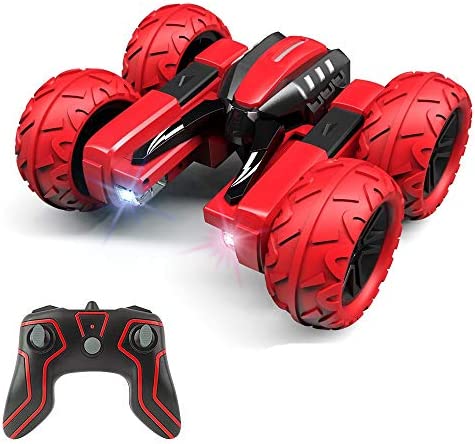 GEYUEYA Home Remote Control Car for Boys, 2020 Updated Car Toys for 4-12 Year Old Kids,RC Stunt Car 4WD Off Road Truck 2.4Ghz High Speed 360 Degree Rolling Rotating for Christmas Birthday Gift